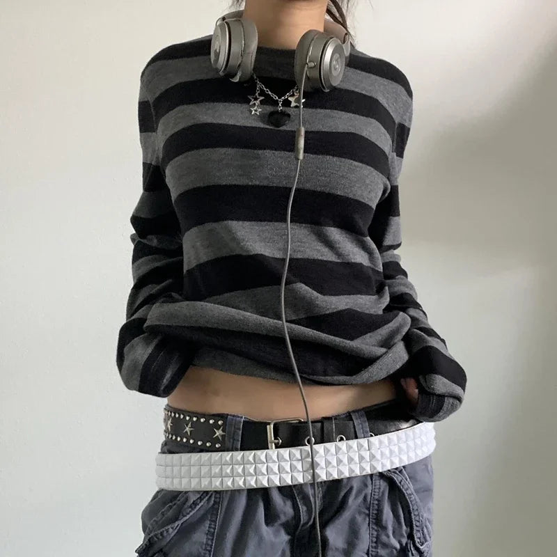 Striped Baggy Long Sleeve
