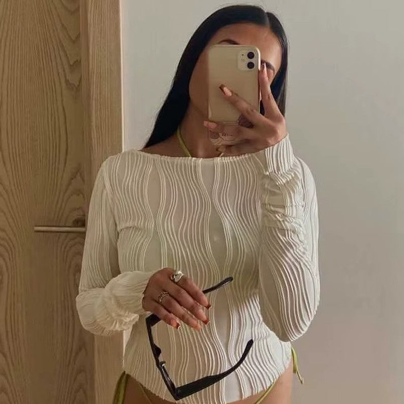 Ruched Long Sleeve